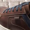 Men’s Mapstone Lace Mahogany Leather Sneakers