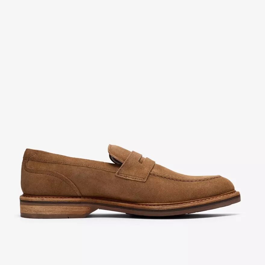 Mens Aldwin Step Tan Suede Loafers Mens Aldwin Step Tan Suede Loafers