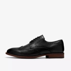Mens Bowburn Tip Black Leather Oxfords Mens Bowburn Tip Black Leather Oxfords