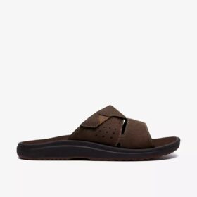 Mens Breeze Slide Dark Brown Flip Flops| Clarks Mens Breeze Slide Dark Brown Flip Flops| Clarks