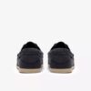 Mens Charmouth Lace Navy Nubuck Boat Shoes