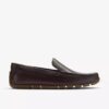 Mens Corsley Plain Dark Brown Leather Loafers Mens Corsley Plain Dark Brown Leather Loafers