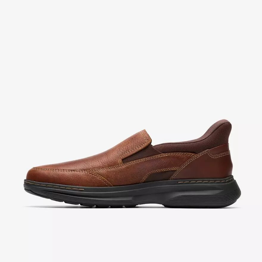 Mens Craftwell Step Brown Tumb Slip-On Shoes Mens Craftwell Step Brown Tumb Slip-On Shoes