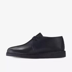Mens Desert Trek Black Smooth Leather Mens Desert Trek Black Smooth Leather