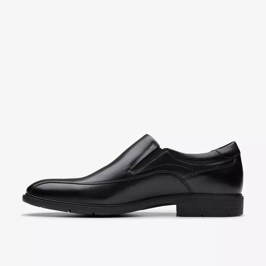 Mens Eldredge Step Black Leather Loafer Mens Eldredge Step Black Leather Loafer