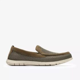 Mens Flexway Step Olive Knit Slip Ons Mens Flexway Step Olive Knit Slip Ons