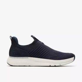 Mens Motion Trek in Navy Knit Sneakers Mens Motion Trek in Navy Knit Sneakers