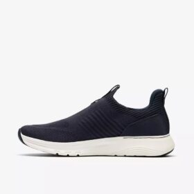 Mens Motion Trek in Navy Knit Sneakers Mens Motion Trek in Navy Knit Sneakers