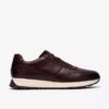 Mens Radwell Tie Brown Leather Sneakers