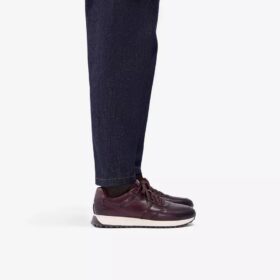Mens Radwell Tie Brown Leather Sneakers