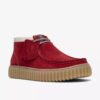 Mens Torhill Hi Red Suede Ankle Boots