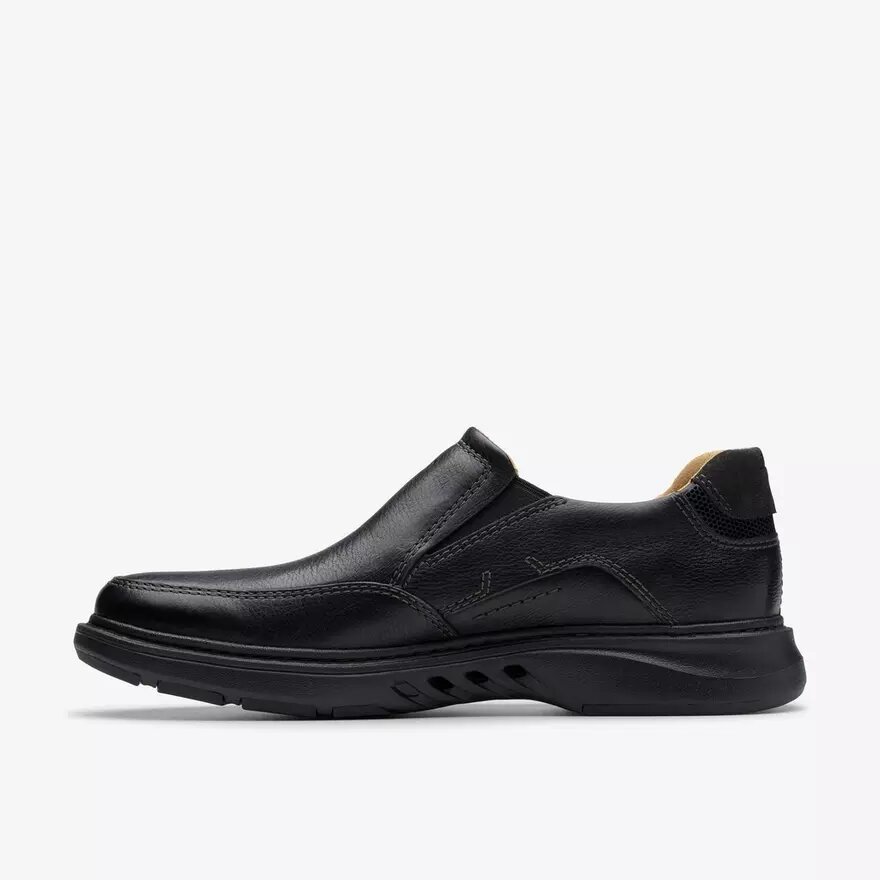 Mens Un Briley Step Black Leather Loafer| Clarks Mens Un Briley Step Black Leather Loafer| Clarks
