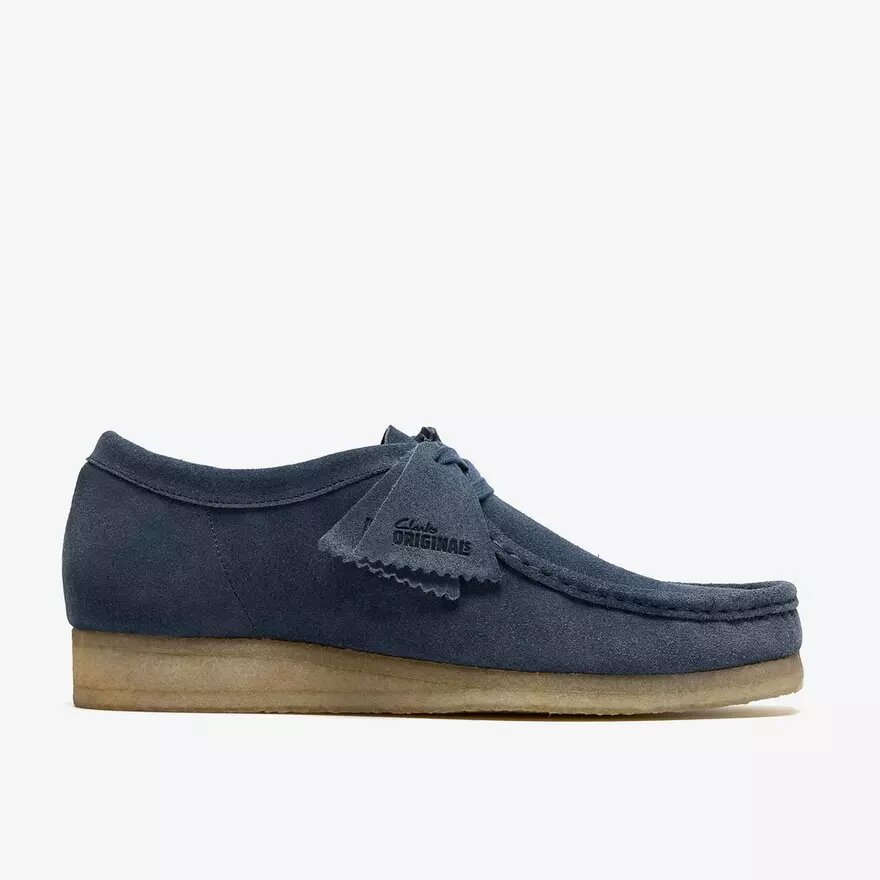 Mens Wallabee Denim Blue Suede Mens Wallabee Denim Blue Suede