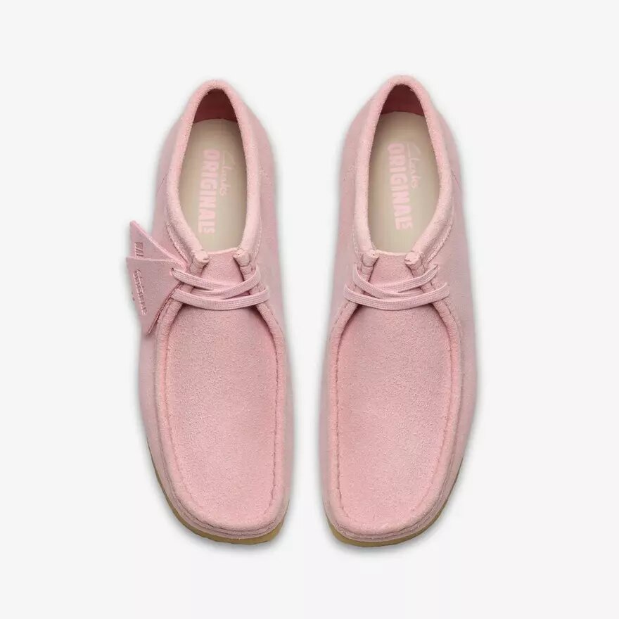 Mens Wallabee Light Pink Suede Wallabees Mens Wallabee Light Pink Suede Wallabees