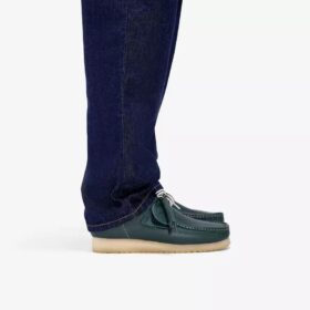 Mens Wallabee Rb Dark Green Leather Wallabees Mens Wallabee Rb Dark Green Leather Wallabees