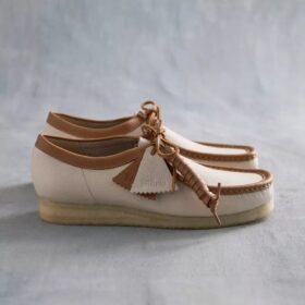Mens Wallabee White Combination Leather Mens Wallabee White Combination Leather