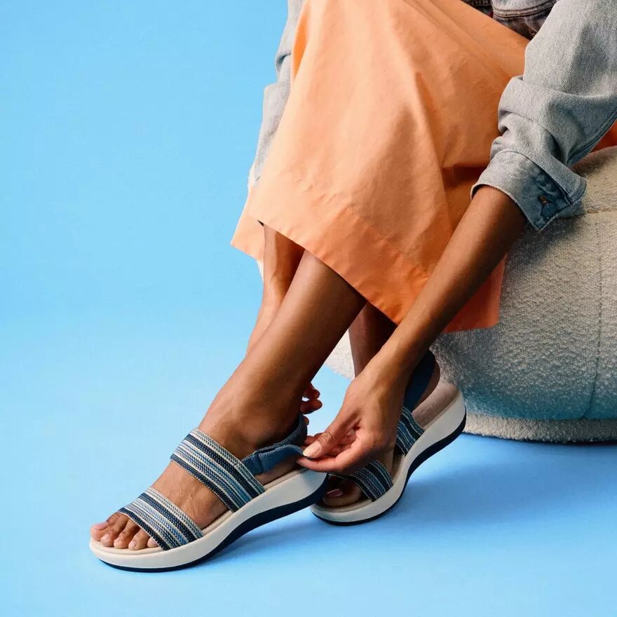 Women’s Arla Stroll Blue Cloudsteppers™ Wedges Women’s Arla Stroll Blue Cloudsteppers™ Wedges