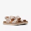 Women’s Arwell Glide Metallic Combination Flat Sandals