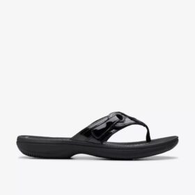 Women’s Breeze Reyna Black Patent Cloudsteppers™ Flip Flops Women’s Breeze Reyna Black Patent Cloudsteppers™ Flip Flops