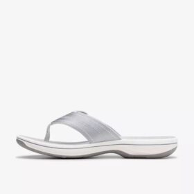Women’s Breeze Reyna Silver Cloudsteppers™ Flip Flops Women’s Breeze Reyna Silver Cloudsteppers™ Flip Flops