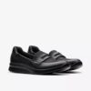 Women’s Ellowyn Penny Black Leather Slip Ons