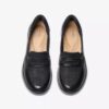 Women’s Ellowyn Penny Black Leather Slip Ons