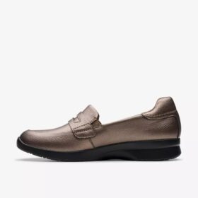 Women’s Ellowyn Penny Bronze Metallic Slip Ons Women’s Ellowyn Penny Bronze Metallic Slip Ons