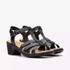 Women’s Emily 2 Rose Black Leather Heeled Sandals Women’s Emily 2 Rose Black Leather Heeled Sandals