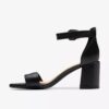 Women’s Ezoria Mae Black Leather Heeled Sandals Women’s Ezoria Mae Black Leather Heeled Sandals