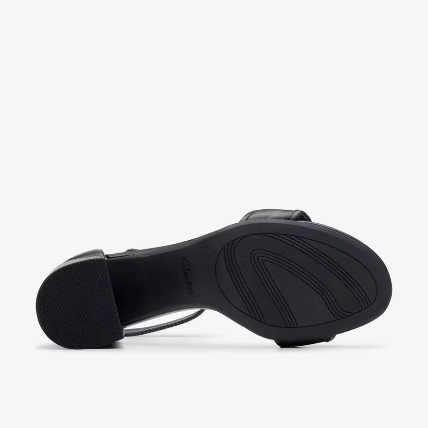 Women’s Ezoria Mae Black Leather Heeled Sandals Women’s Ezoria Mae Black Leather Heeled Sandals