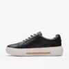 Women’s Hollyhock Walk Black Leather Sneakers