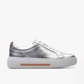 Women’s Hollyhock Walk Silver Leather Sneakers Women’s Hollyhock Walk Silver Leather Sneakers