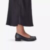 Women’s Krystine May Black Leather Slip Ons