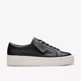 Women’s Mayhill Walk Black Leather Sneakers Women’s Mayhill Walk Black Leather Sneakers