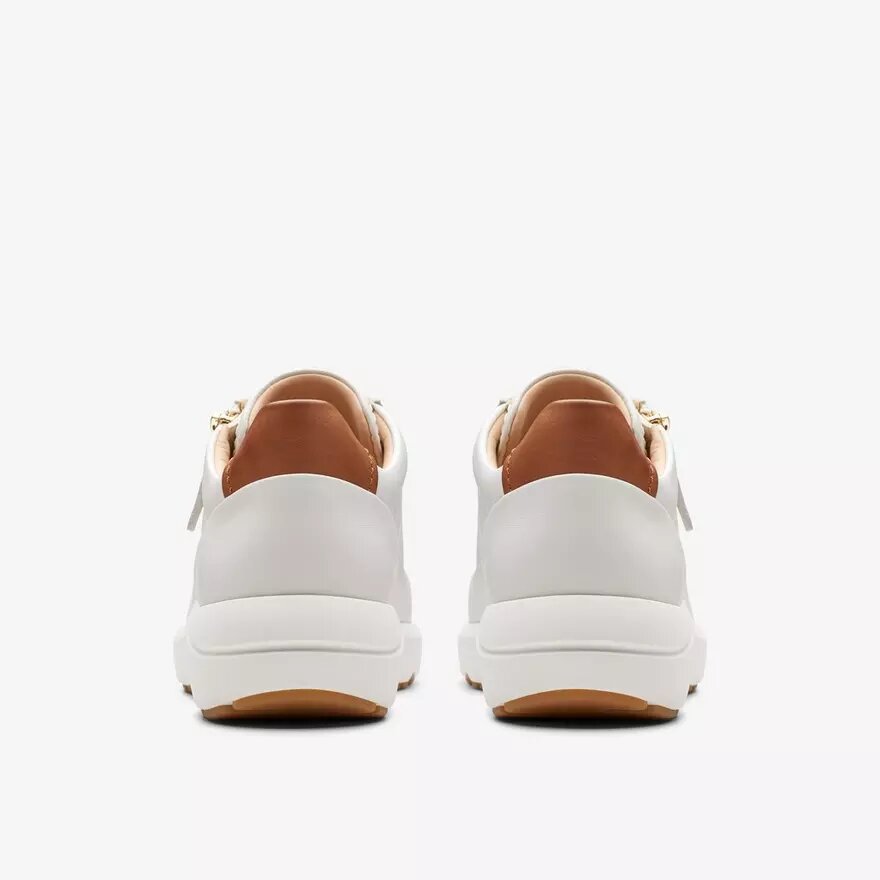 Women’s Tivoli Zip off White Leather Sneakers Women’s Tivoli Zip off White Leather Sneakers