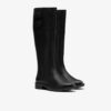 Womens Adalynn Hope Black Leather Knee High Boots