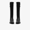 Womens Adalynn Hope Black Leather Knee High Boots