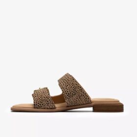 Womens Ariany Bay Animal Print Flat Sandals Womens Ariany Bay Animal Print Flat Sandals