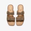 Womens Ariany Bay Animal Print Flat Sandals Womens Ariany Bay Animal Print Flat Sandals