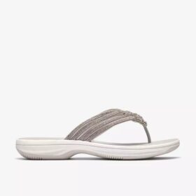Womens Breeze Gem Silver Flip Flop Womens Breeze Gem Silver Flip Flop