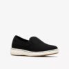 Womens Breeze Sky Zoe Black Canvas Slip-Ons Womens Breeze Sky Zoe Black Canvas Slip-Ons