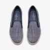Womens Breeze Sky Zoe Navy Canvas Slip-Ons Womens Breeze Sky Zoe Navy Canvas Slip-Ons