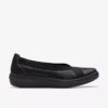 Womens Breezesky Air Black Textile Slip-Ons Womens Breezesky Air Black Textile Slip-Ons