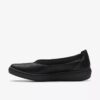 Womens Breezesky Air Black Textile Slip-Ons Womens Breezesky Air Black Textile Slip-Ons