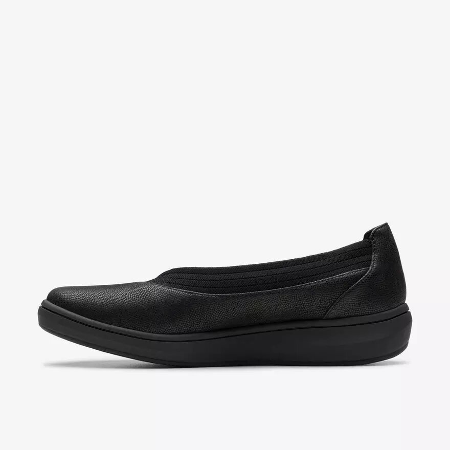 Womens Breezesky Air Black Textile Slip-Ons Womens Breezesky Air Black Textile Slip-Ons