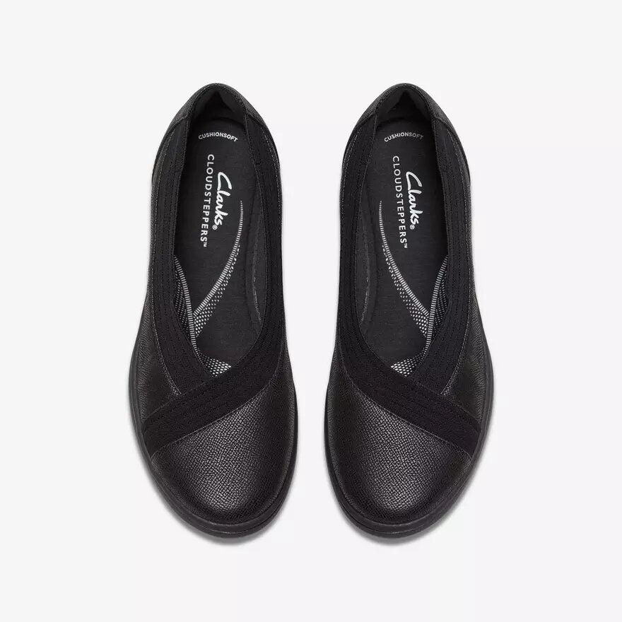 Womens Breezesky Air Black Textile Slip-Ons Womens Breezesky Air Black Textile Slip-Ons