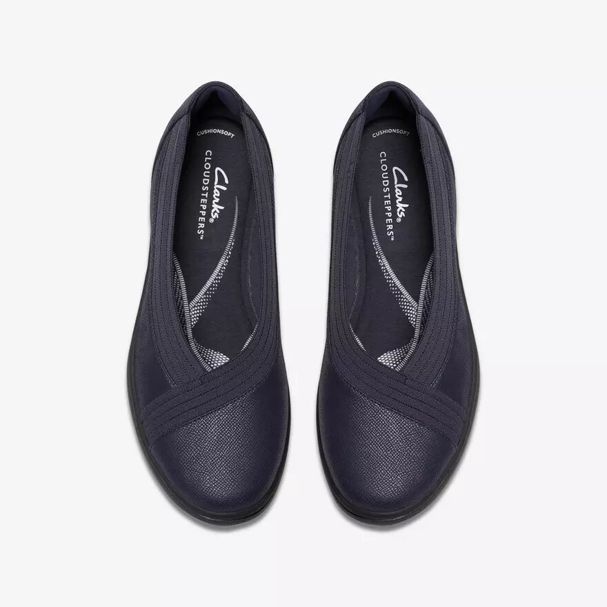 Womens Breezesky Air Navy Textile Slip-Ons Womens Breezesky Air Navy Textile Slip-Ons