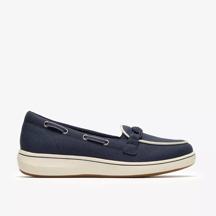 Womens Breezesky Bay Navy Canvas Loafers Womens Breezesky Bay Navy Canvas Loafers