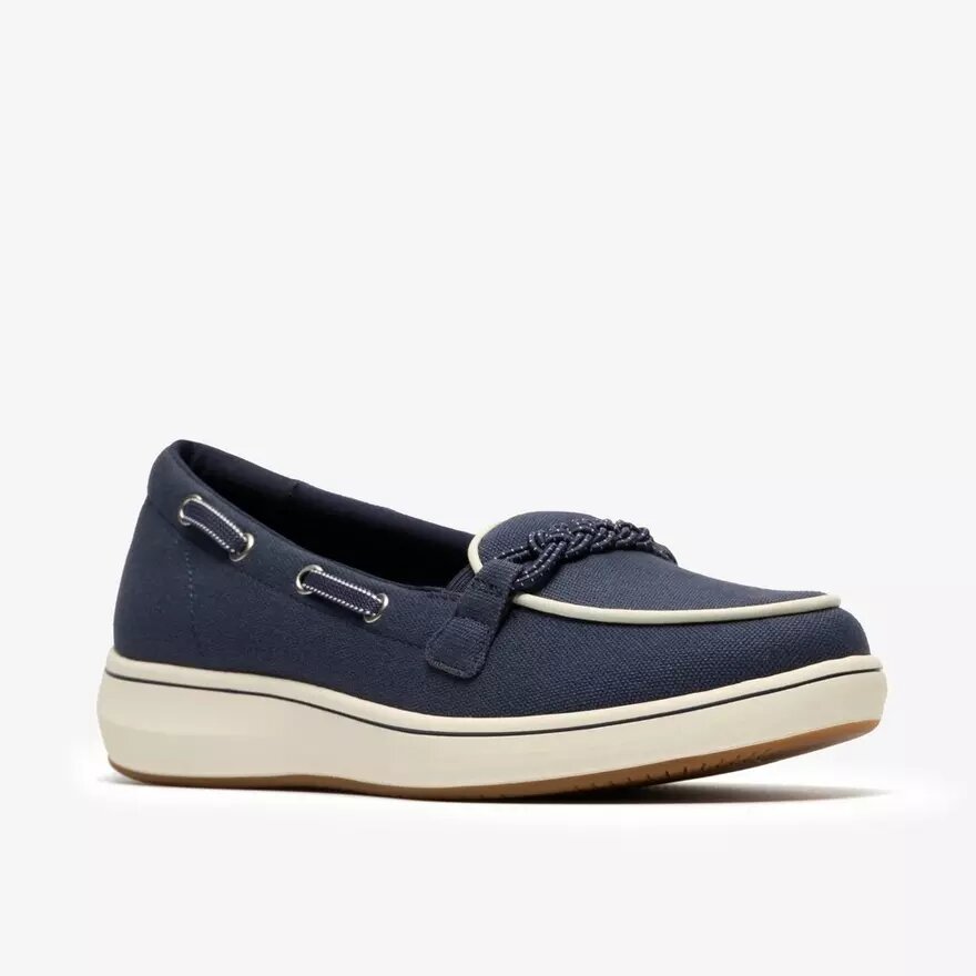 Womens Breezesky Bay Navy Canvas Loafers Womens Breezesky Bay Navy Canvas Loafers