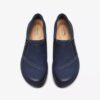 Womens Carleigh Ray Navy Nubuck Slip Ons